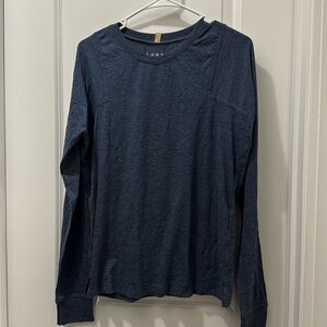 Lunya Blue Long Sleeve Tee NWOT